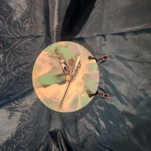 Resin Clock Green